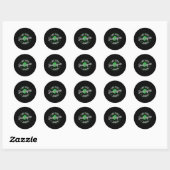 Sticker Rond Que les Shenanigans commencent St Patricks Day Vin (Feuille)