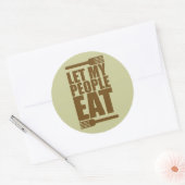 Sticker Rond Que mes gens mangent (Enveloppe)