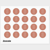 Sticker Rond Que Ta Lumière Brille Devant Les Autres, Matthieu  (Feuille)