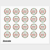 Sticker Rond Que Vos Jours Soient Joyeux Et Lumineux (Lumières) (Feuille)