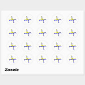 Sticker Rond que voyez-vous (Feuille)