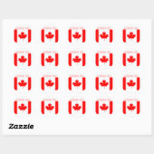 Sticker Rond Québec (Feuille)