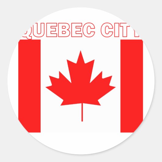Sticker Rond Québec (Devant)