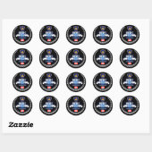 Sticker Rond Québec (Feuille)