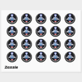 Sticker Rond Québec (Feuille)
