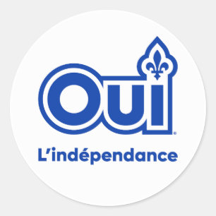 Sticker Rond Québec OUI
