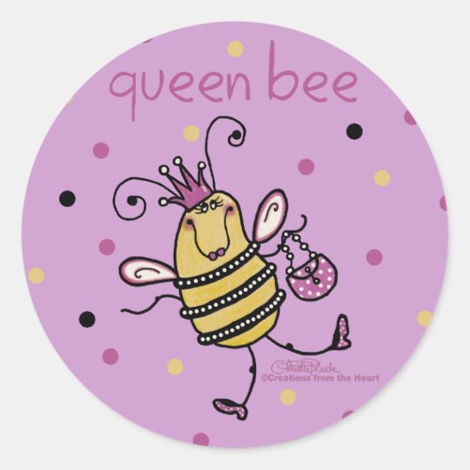 Sticker Rond Queen Bee (Devant)