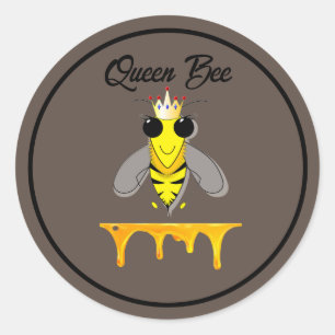Sticker Rond Queen Bee