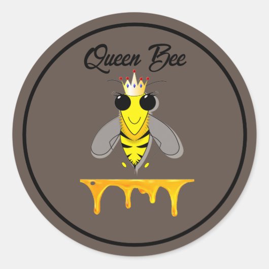 Sticker Rond Queen Bee (Devant)