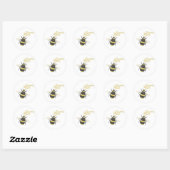 Sticker Rond Queen Bee (Feuille)