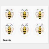 Sticker Rond Queen Bee (Feuille)