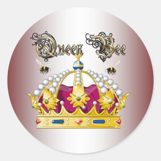 Sticker Rond Queen Bee #2 (Devant)