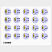 Sticker Rond Queen Bee, Bravo (Feuille)