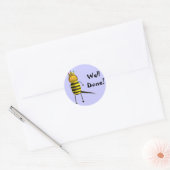Sticker Rond Queen Bee, Bravo (Enveloppe)