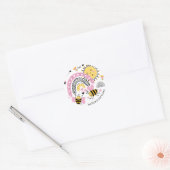 Sticker Rond Queen Bees Best Friends Forever Cute (Enveloppe)
