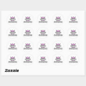 Sticker Rond Queen of the Classroom (Feuille)