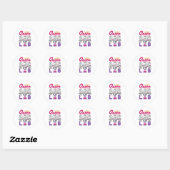 Sticker Rond Queen of the Lab Laborician Technician Scientist (Feuille)