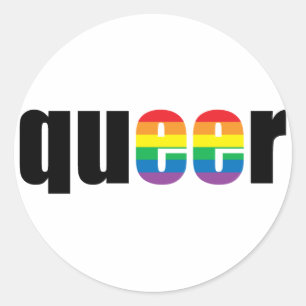 Sticker Rond Queer Pride