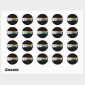 Sticker Rond Queer Pride (Feuille)