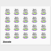Sticker Rond Queer Sans Cause (Feuille)