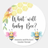 Sticker Rond Quel bébé sera (Devant)