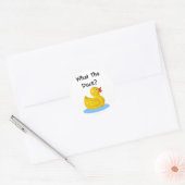 Sticker Rond Quel Canard ? (Enveloppe)