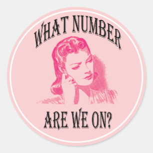Sticker Rond quel nombre sommes -nous?