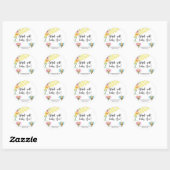 Sticker Rond Quel sera bébé (Feuille)