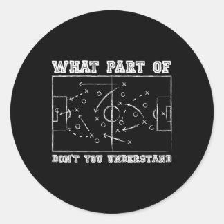 Sticker Rond Quelle partie de Ne Comprenez-Vous Pas Coach De Fo