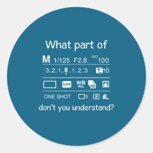Sticker Rond Quelle partie ne comprend pas la photographie