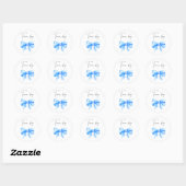 Sticker Rond Quelle sera l'équipe de bébé garçon  (Feuille)