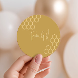 Sticker Rond Quelle sera l'équipe de la ruche de bébé abeille f