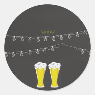 Sticker Rond Quelque chose brasse l'autocollant