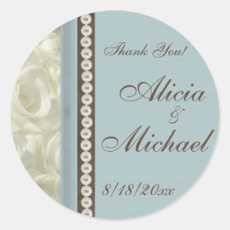 Sticker Rond Quelque chose de bleu