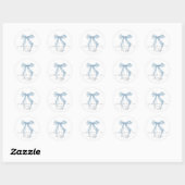 Sticker Rond Quelque chose de bleu avant que je fasse la révére (Feuille)