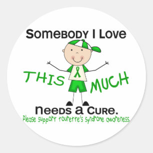 Sticker Rond Quelqu'un amour d'I - syndrome de Tourettes