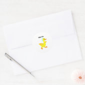 Sticker Rond Qu'est-ce que le canard ? (Enveloppe)