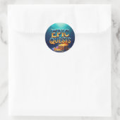 Sticker Rond Quêtes épiques (Sac)