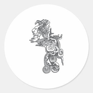 Sticker Rond Quetzalcoatl