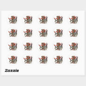 Sticker Rond Quetzalcoatl (Feuille)