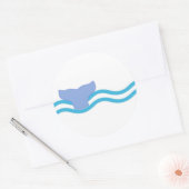 Sticker Rond Queue de baleine (Enveloppe)