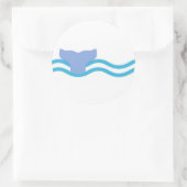 Sticker Rond Queue de baleine (Sac)