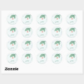 Sticker Rond Queue de sirène simple (Feuille)