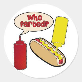 Sticker Rond Qui A Frappé ?