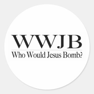 Sticker Rond Qui Aurait Bombe Jésus (Wwjb)