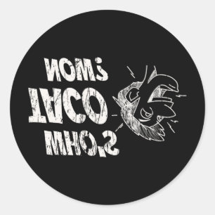 Sticker Rond Qui est Taco Now Pro-Trump Drôle Libéral Malavisé