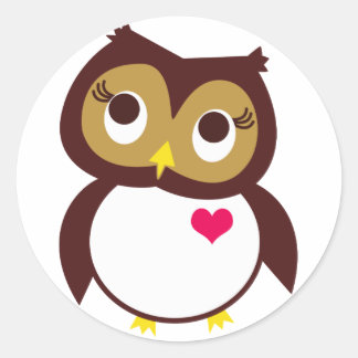 Sticker Rond Qui t'aime