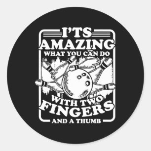 Sticker Rond Quilles de bowling Allée Rechange Grève 2