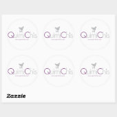 Sticker Rond Quimichis banner (Feuille)
