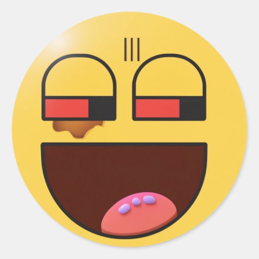 Sticker Rond "Quirky Quips : Hilarious Sticker" (Devant)